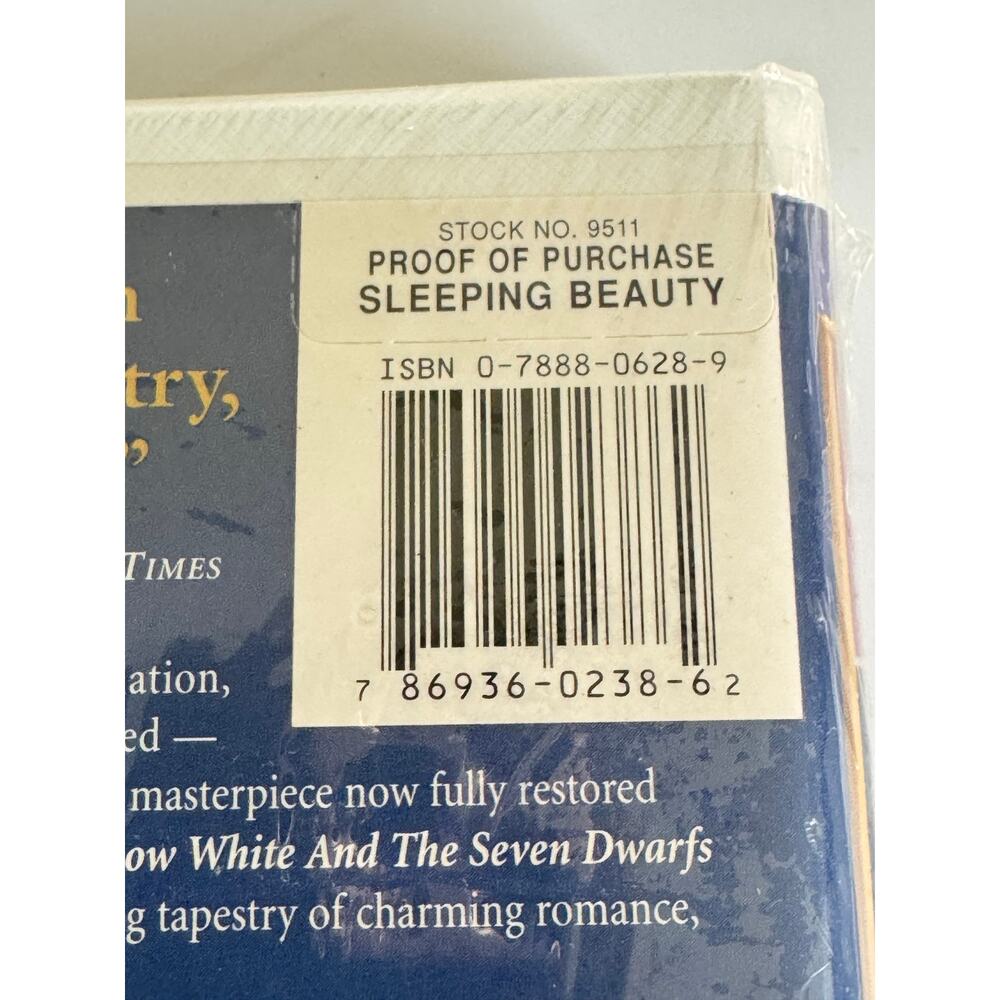 Sleeping Beauty Limited Edition VHS 9511 Disney Masterpiece 1997 NEW Sealed Y2K - Picture 3 of 5